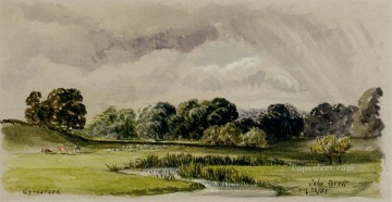 John Brett Painting - Eynesford landscape Brett John